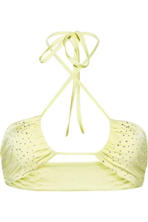 FORTE FORTE Haut de bikini orné de cristaux à dos nu