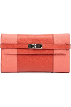 Hermès Portefeuille continental Flap Kelly Longue Wallet en cuir Espom (2011)