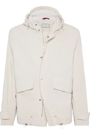 Brunello Cucinelli Parka imperméable à coupe courte