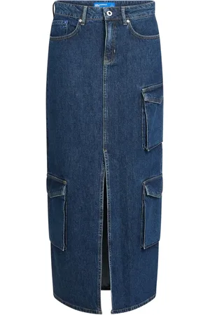 Karl Lagerfeld Jupe longue en jean à poches cargo