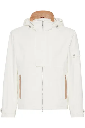 Brunello Cucinelli Veste zippée à patch logo