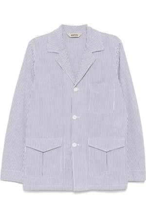 Aspesi Blazer rayé à simple boutonnage