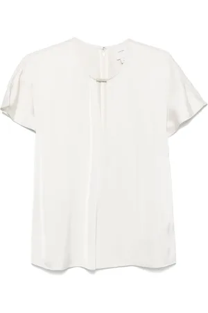 Calvin Klein Blouse satinée à plaque logo
