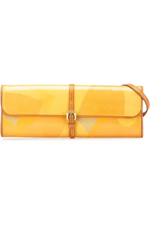 LOUIS VUITTON Sac à bandoulière Fleurs Pochette Monogram à fini verni (2000)