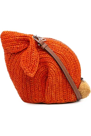 Loewe Mini sac à bandoulière Bunny en raphia (2016-2024)