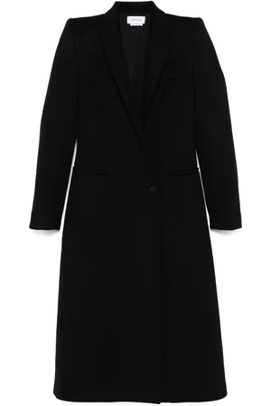 Alexander McQueen Manteau à épaules structurées