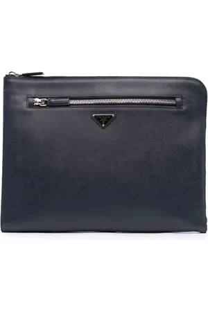 Prada Pochette Zip Portfolio en cuir Saffiano Lux (2013-2024)