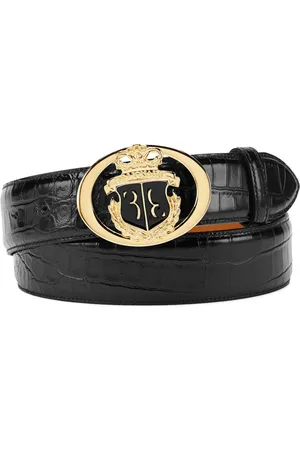 BILLIONAIRE Ceinture à effet peau de crocodile