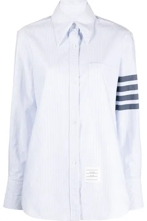 Thom Browne Chemise à détails 4 bandes signature