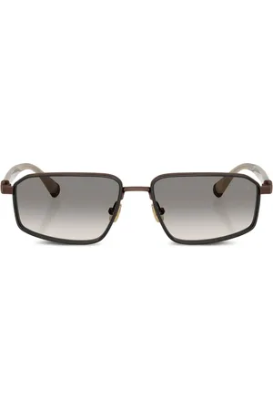 Brunello Cucinelli Lunettes de soleil à monture rectangulaire