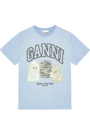 Ganni T-shirt à logo imprimé