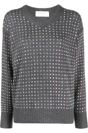 Sportmax Pull à ornements en cristal
