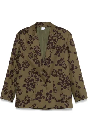 Aspesi Blazer à fleurs imprimées