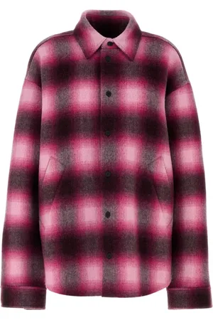 Balenciaga Chemise brodée en flanelle