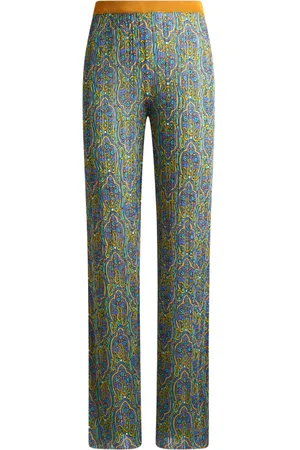 Etro Pantalon en maille à imprimé graphique