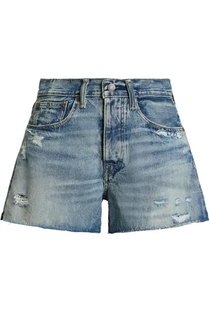 Ralph Lauren Short en jean à effet usé