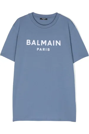 Balmain T-shirt en coton à logo imprimé