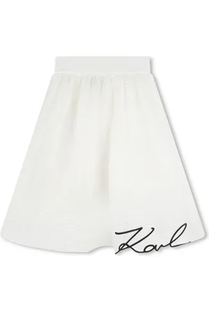 Karl Lagerfeld Jupe évasée à logo brodé