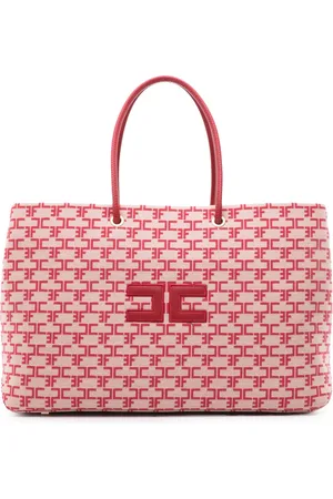 Elisabetta Franchi Sac cabas à logo appliqué