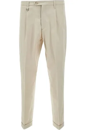 Paolo Pecora Pantalon chino à plis marqués