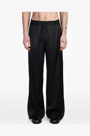 Marine Serre Pantalon à lien de resserrage