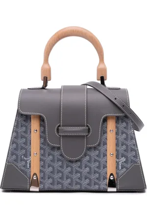 GOYARD Sac à main Saigon Structured PM en toile Goyardine (2019)