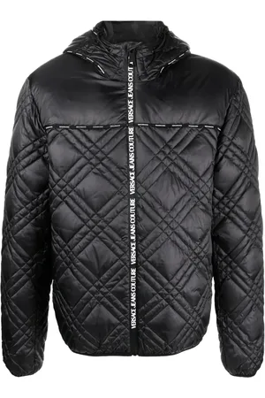 VERSACE Manteau matelassé à bride logo