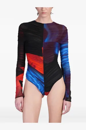 MUGLER Body à fleurs