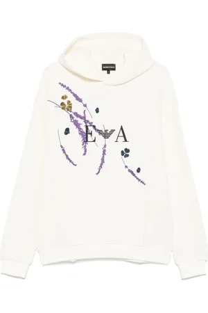 Emporio Armani Hoodie à logo brodé