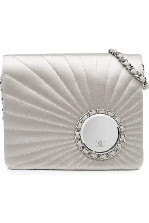 CHANEL Sac à main Mirror Flap with Chain en satin (2005-2006)