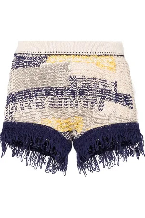Sportmax Short court à motif intarsia