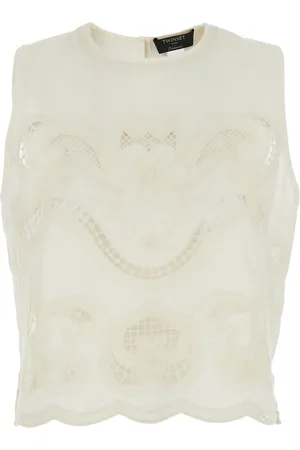 Twin-Set Blouse à broderie anglaise