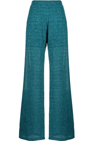AMEN Pantalon ample à effet métallisé