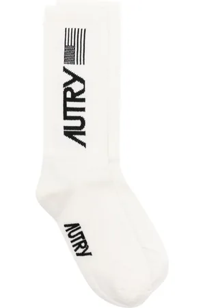 Autry Chaussettes à logo en intarsia