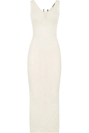 Philipp Plein Robe mi-longue à motif monogrammé