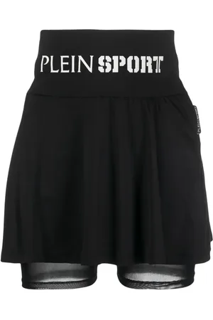 Philipp Plein Jupe en coton à motif baroque
