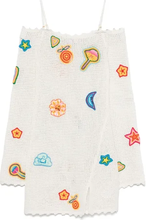 Casablanca Robe en crochet à coupe courte