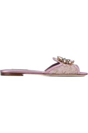 Dolce & Gabbana Sandales Rainbow Lace à détail de broche