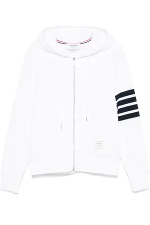 Thom Browne Hoodie zippé à détail quatre bandes signature