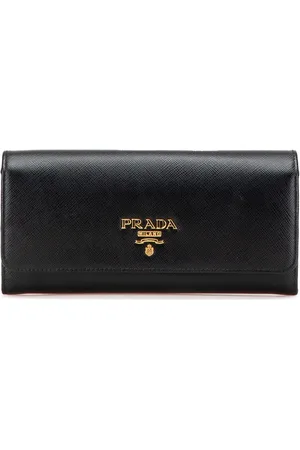 Prada Portefeuille long en cuir Saffiano Wallet (2000-2024)