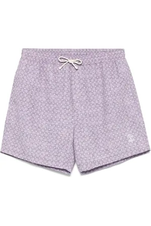 Brunello Cucinelli Short de bain à fleurs