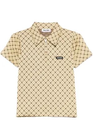 Miu Miu Polo à carreaux