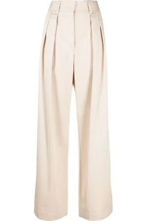 FORTE FORTE Pantalon en coton à taille haute