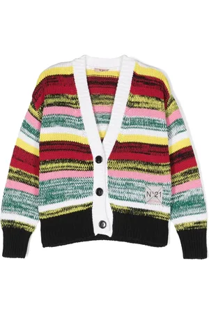 Nº21 Cardigan chiné à col v