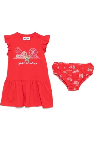Moschino Robe à imprimé graphique