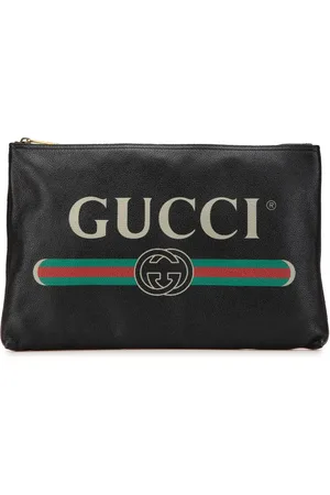 Gucci Pochette en cuir à logo (2000-2015)