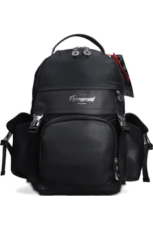 Sprayground Sac à dos à rabat en cuir tressé