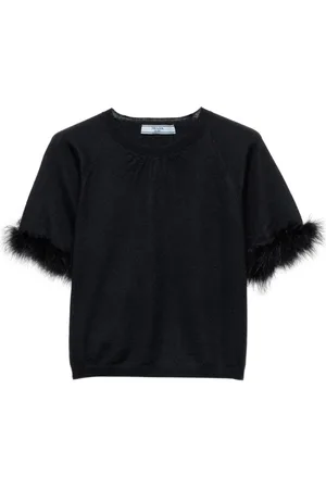 Prada Haut crop en cachemire