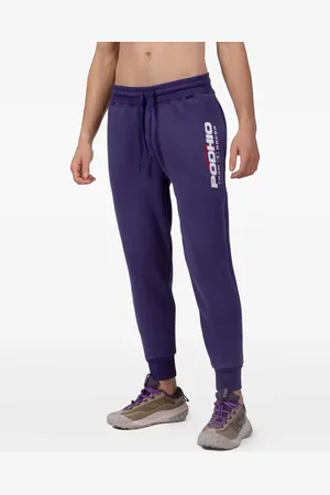 Podhio Pantalon de jogging à logo imprimé