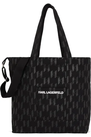 Karl Lagerfeld Sac cabas monogrammé en coton mélangé